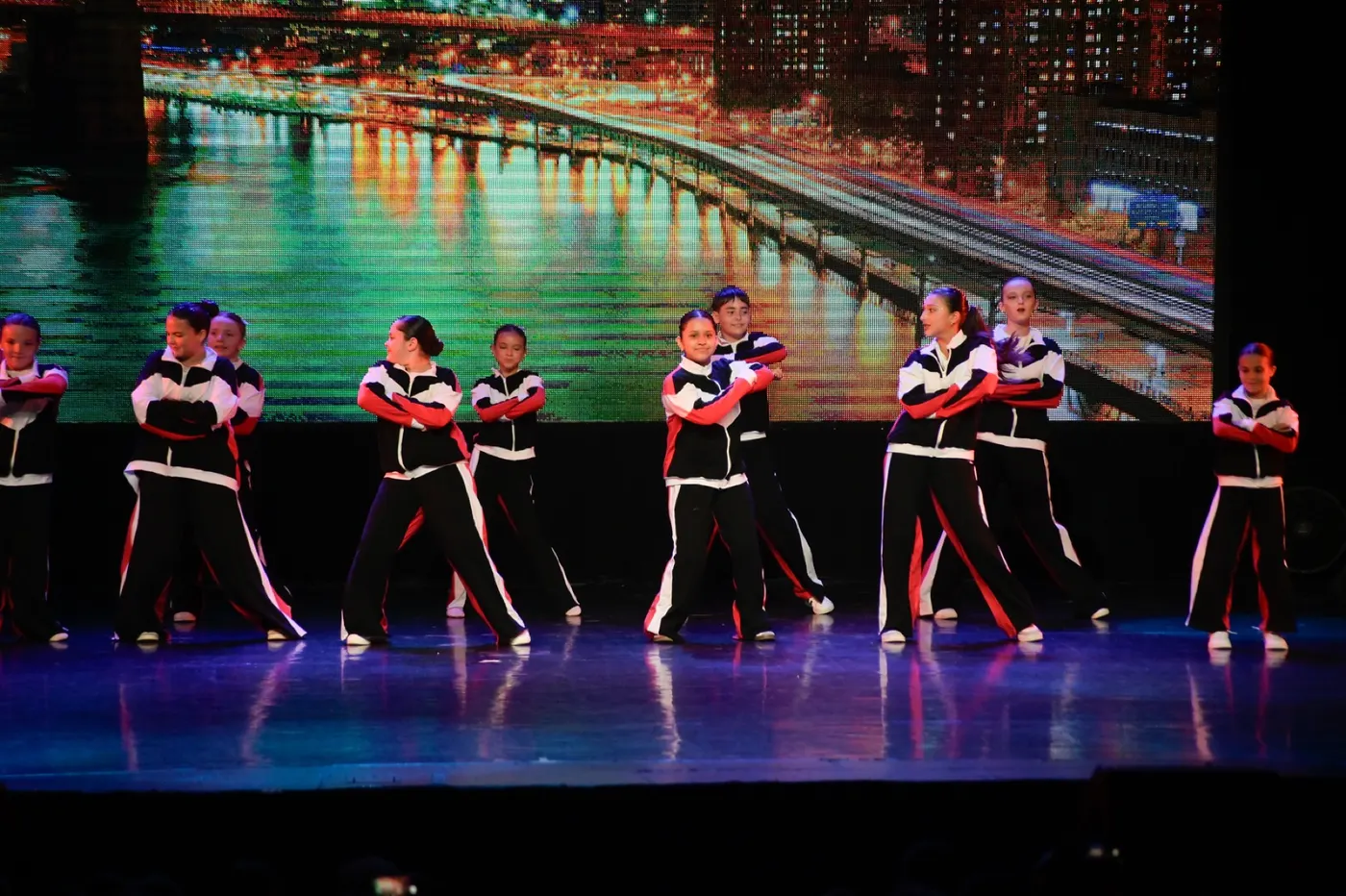 Students performing hip-hop at Farber Ballet Brighton Beach